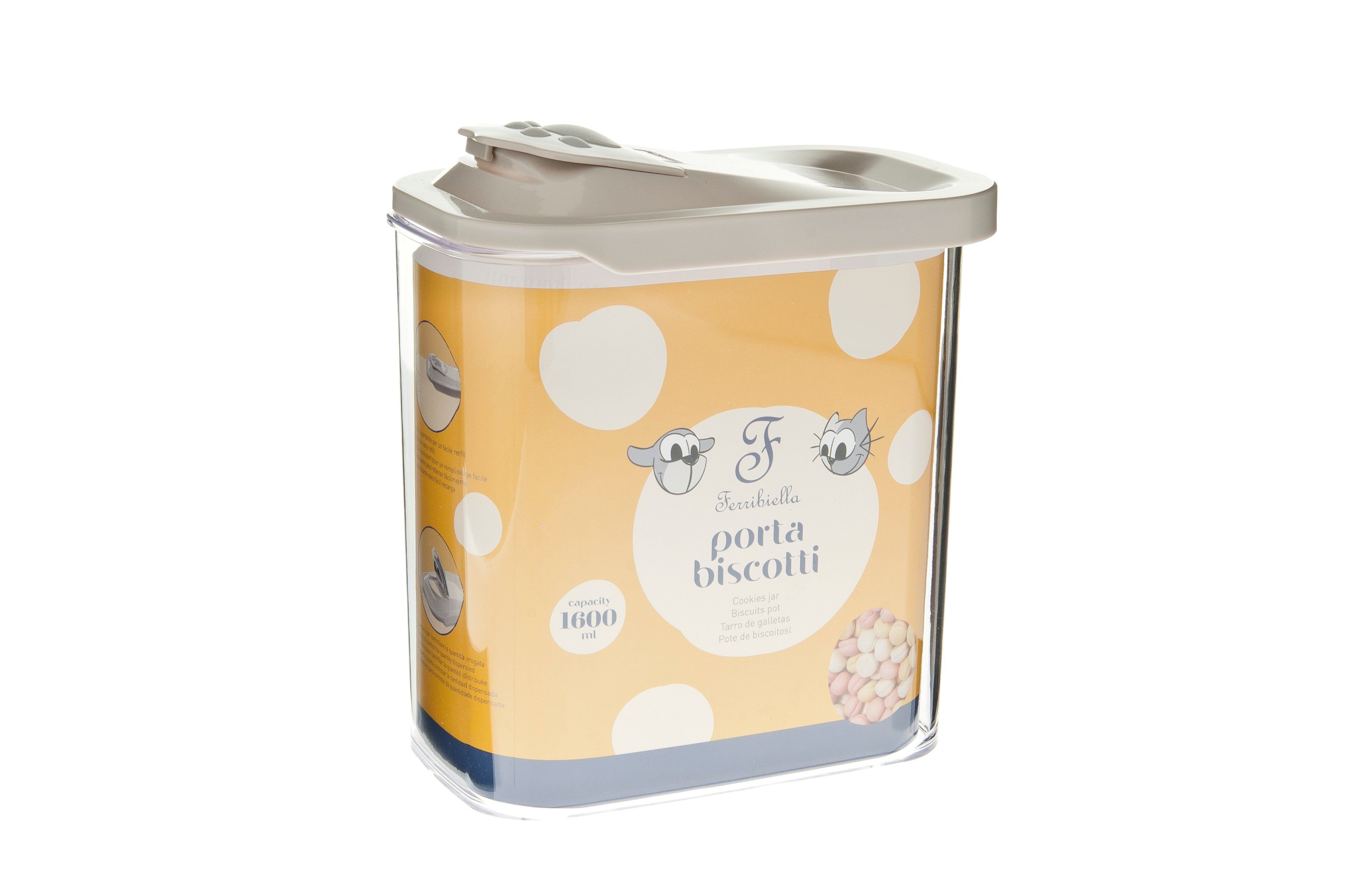 Ferribiella - Bo&icirc;te Biscuits Gris pour Chiens -15,8X9,8X18,5cm Image num&eacute;ro 1