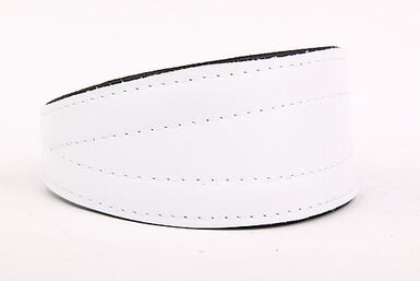 Yogipet - Collier en Cuir Lévrier pour Chien Blanc