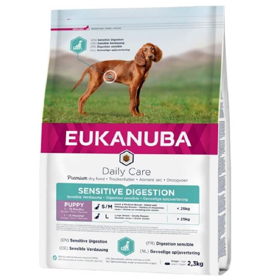 Eukanuba - Croquettes Daily Care Chiot Digestion Sensible Pour Toutes Les Races Poulet - 3kg Image num&eacute;ro 1