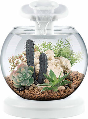 Tetra - Aquarium Duo Waterfall Globe de 6,8L - Blanc