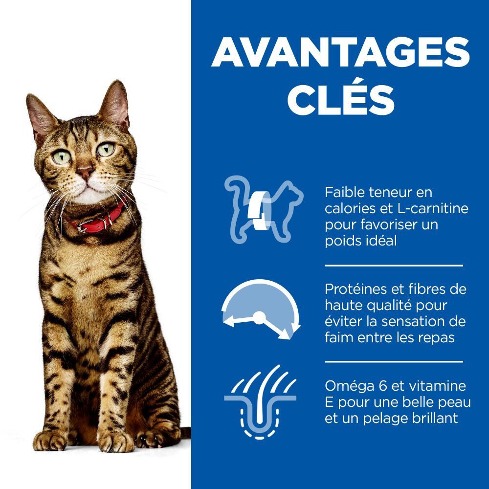 Hill's Science Plan - Adult Light Croquettes Pour Chat Au Poulet  -  1,5kg Image num&eacute;ro 5
