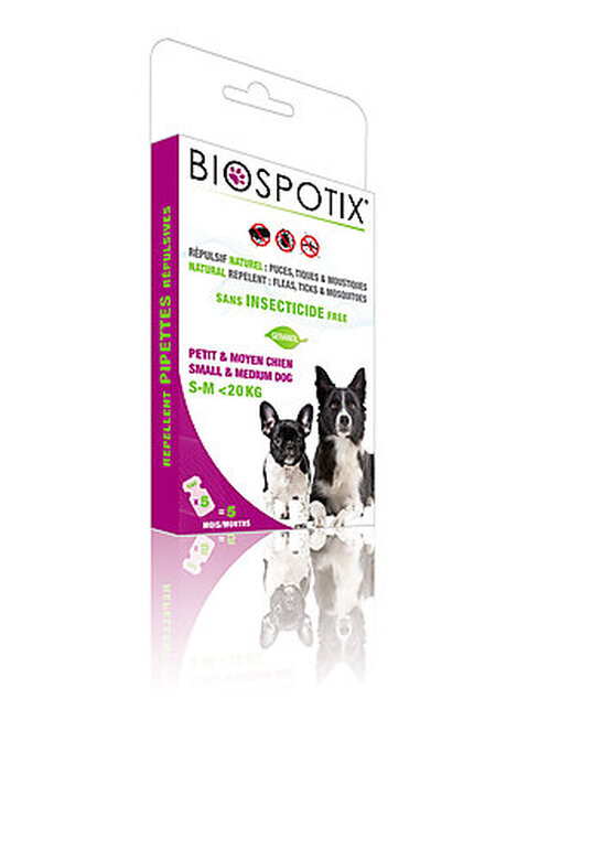Biospotix - Pipettes Répulsives S-M pour Chien - x5 image number null