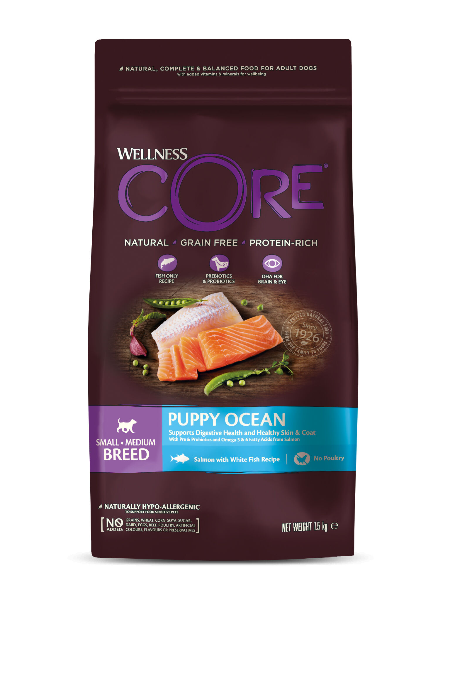 Wellness CORE - Croquettes Puppy Ocean pour Chiots - 1,5Kg Image num&eacute;ro 1