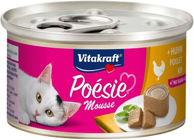 Vitakraft - Pâtée en Mousse Poésie au Poulet pour Chats - 85g