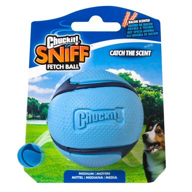 ChuckIt! - Balle Sniff Fetch Ball Bacon pour Chiens - M