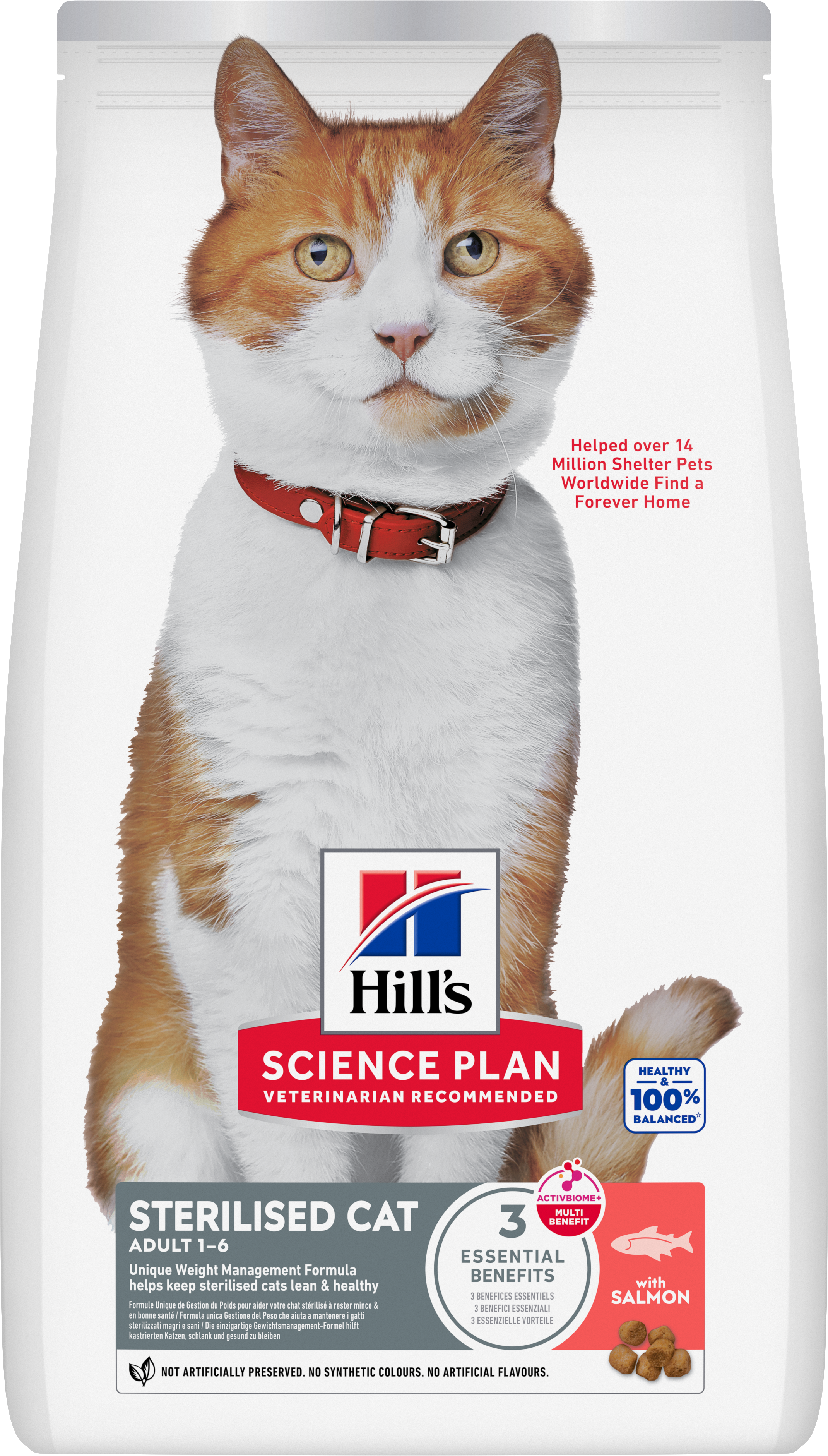 Hill's Science Plan - Croquettes Feline Adult Sterilised Cat Saumon - 7kg Image num&eacute;ro 1