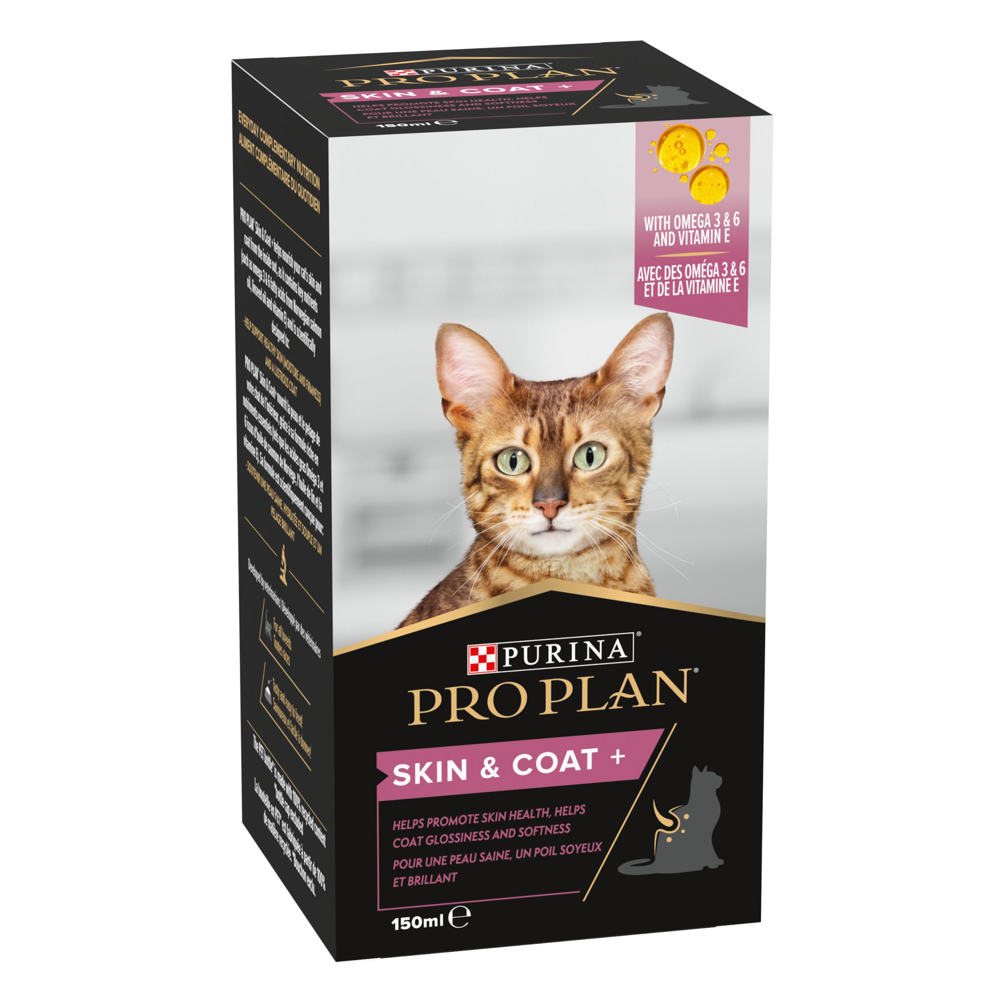 Pro Plan -  Aliment Compl&eacute;mentaire Skin & Coat+ en Sirop pour Chats - 135g Image num&eacute;ro 1