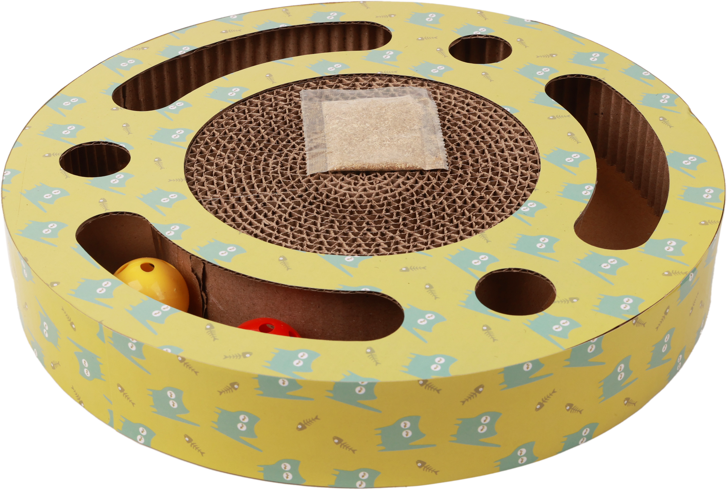 Leeby - Griffoir Jouet Plateforme en Carton pour Chats - 33,5cm Image num&eacute;ro 2