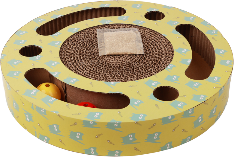 Leeby - Griffoir Jouet Plateforme en Carton pour Chats - 33,5cm Image numéro 2 Leeby - Griffoir Jouet Plateforme en Carton pour Chats - 33,5cm Image numéro 2