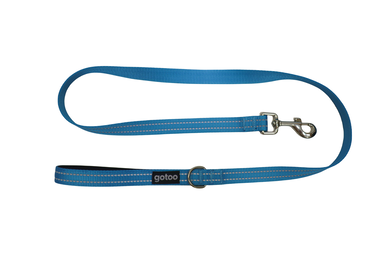 Gotoo - Laisse Essentials en Nylon Premium Bleu pour Chien