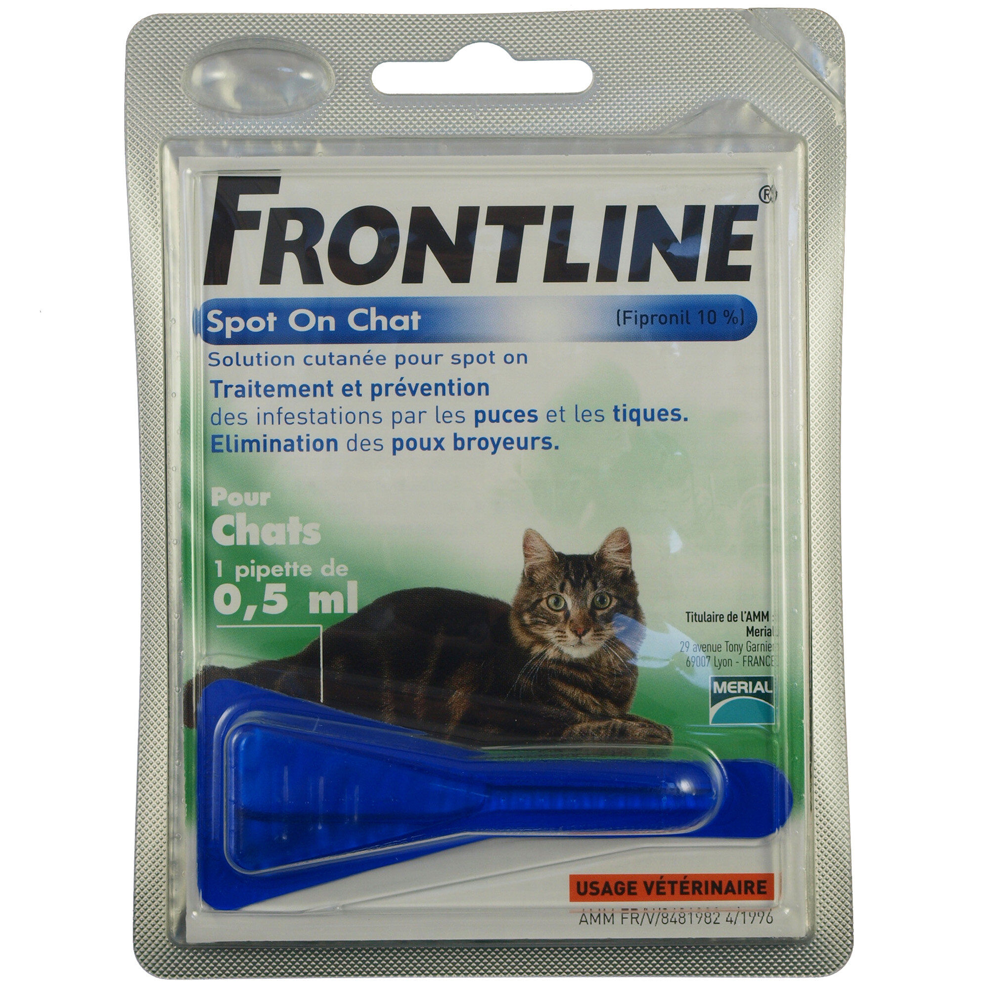 Frontline - Pipette Antiparasitaire Traitement Pr&eacute;vention pour Chat - 1x0,5ml Image num&eacute;ro 1