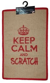 Wouapy - Tapis Griffoir Rectangle pour Chats - Rouge