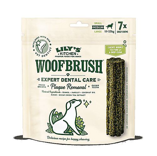 Lily's Kitchen - B&acirc;tonnets Woofbrush Dental Chew Medium pour Chien - x7 Image num&eacute;ro 1