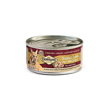 Carnilove - Pâtée Adulte Poulet et Agneau pour Chats - 100g