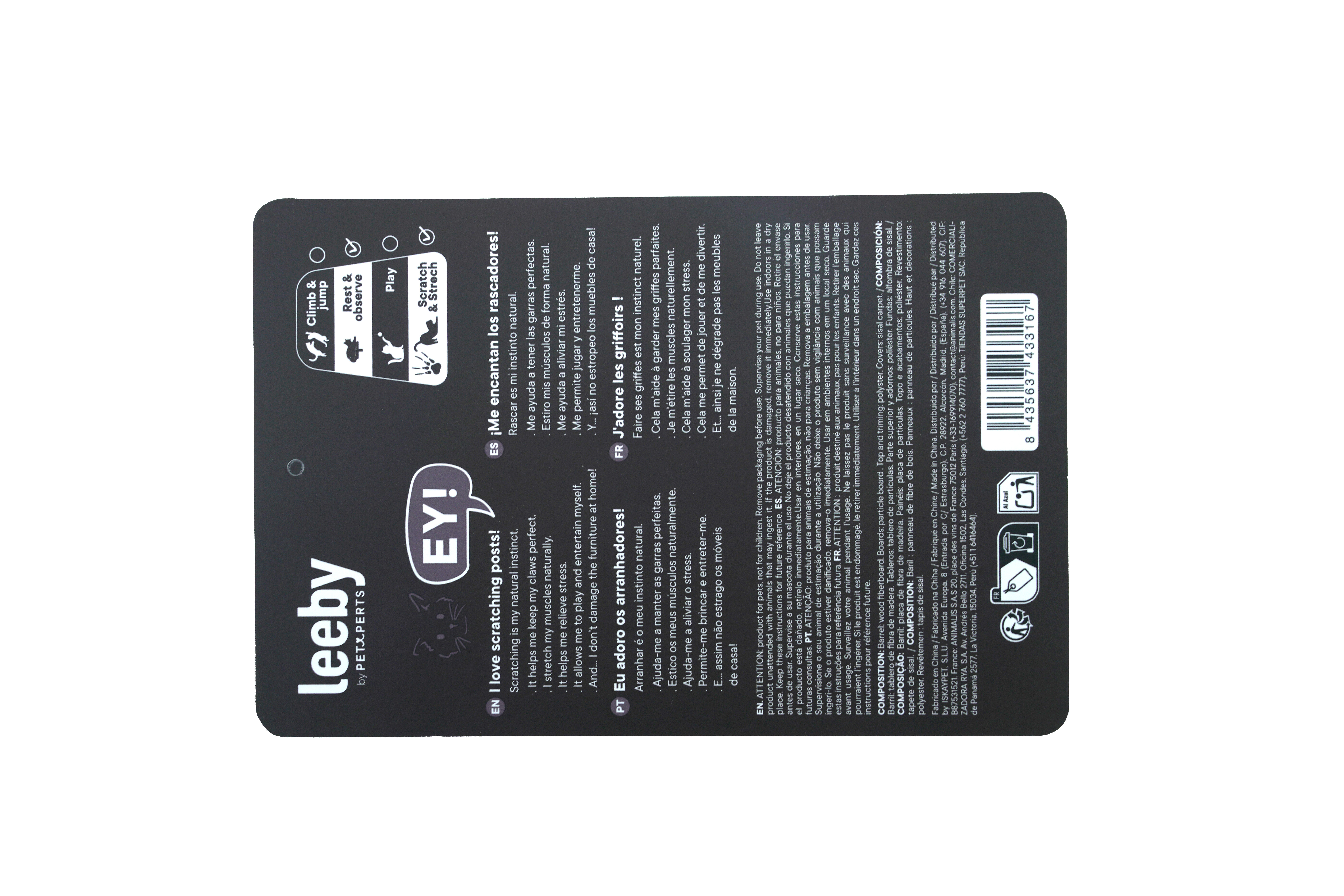 Leeby - Arbre &agrave; Chat Premium Bijou Scratch - 60x35cm Image num&eacute;ro 8