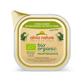 Almo Nature - Pâtée en Barquette Daily Menu Bio au Poulet et Légumes pour Chien - 100g