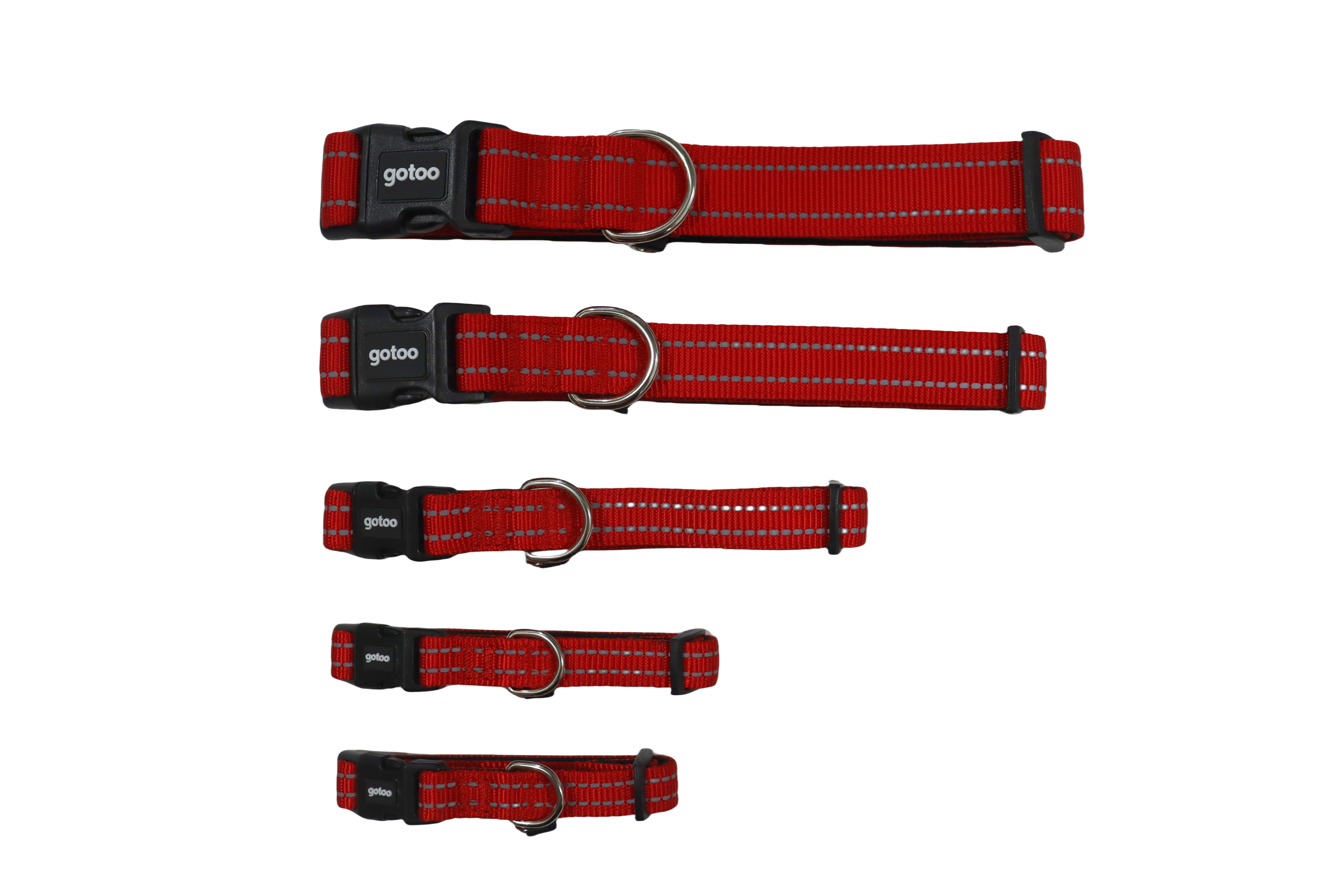 Gotoo - Collier Essentials en Nylon Premium Rouge pour Chien - XS Image num&eacute;ro 7