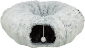 Trixie - Tunnel de Jeu/Donut Harvey Gris pour Chats - 25x160cm