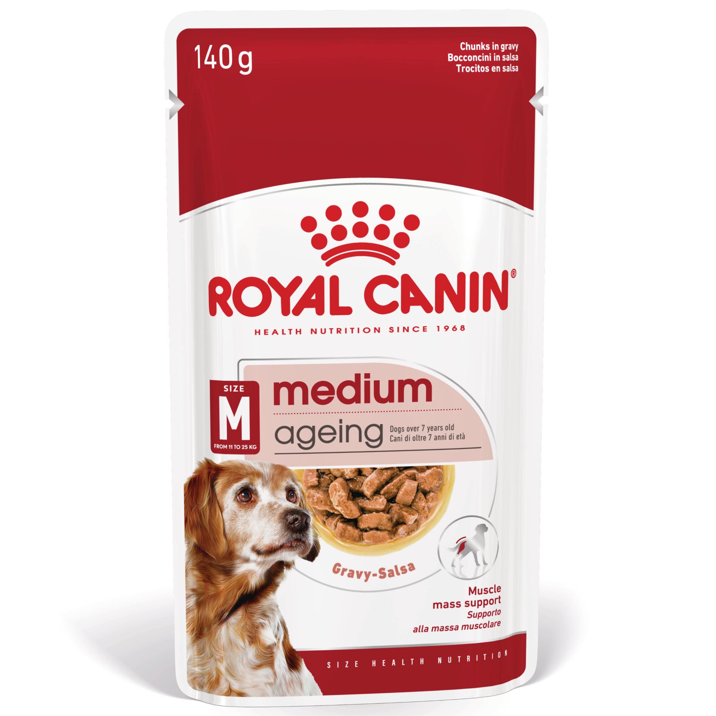 ROYAL CANIN - SACHET FRAICHEUR MEDIUM AGEING 10+ en sauce POUR CHIENS SENIORS - 10x140g Image num&eacute;ro 1