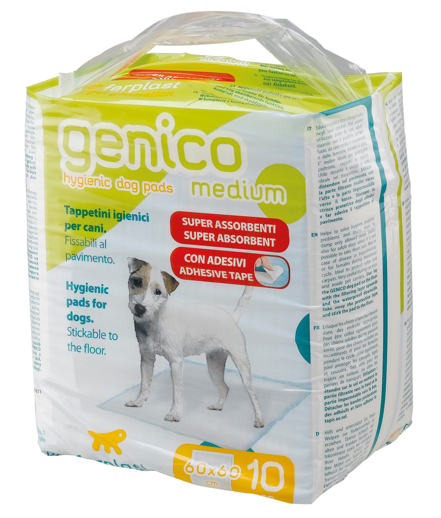 Tapis hygi&eacute;nique pour chiens Genico m&eacute;dium : par 10 Image num&eacute;ro 1