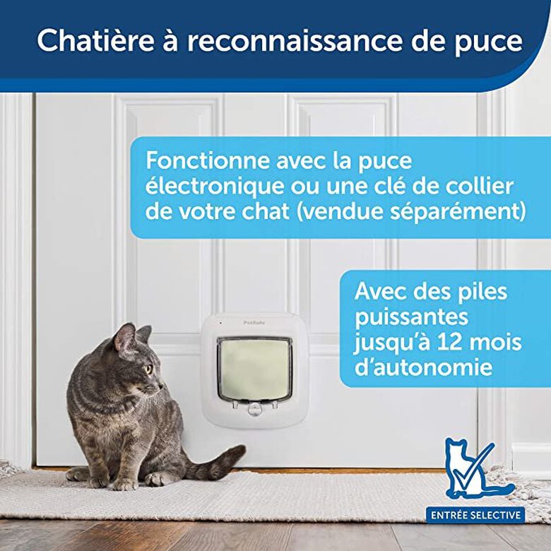 PetSafe - Chatière Porte Magnétique Luxe pour Chiens et chats - Blanc Image numéro 4 PetSafe - Chatière Porte Magnétique Luxe pour Chiens et chats - Blanc Image numéro 4