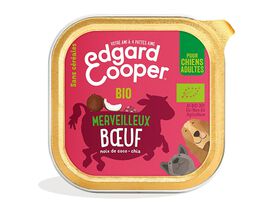 Edgard & Cooper - Barquette BIO au Bœuf avec Noix de Coco et Chia pour Chien - 100g