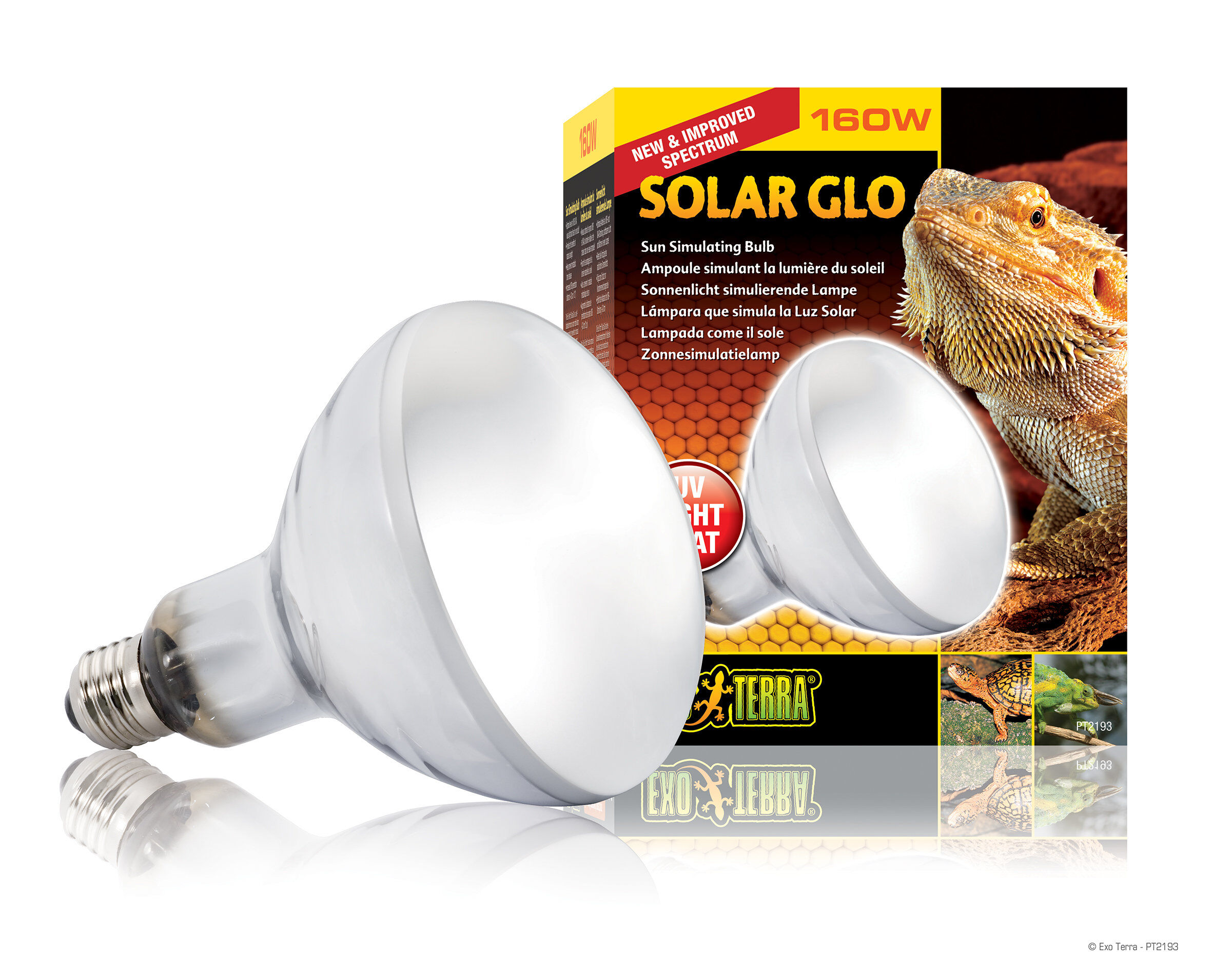 Exo Terra - Ampoule Solar Glo pour Terrarium Reptile - 160W Image num&eacute;ro 1