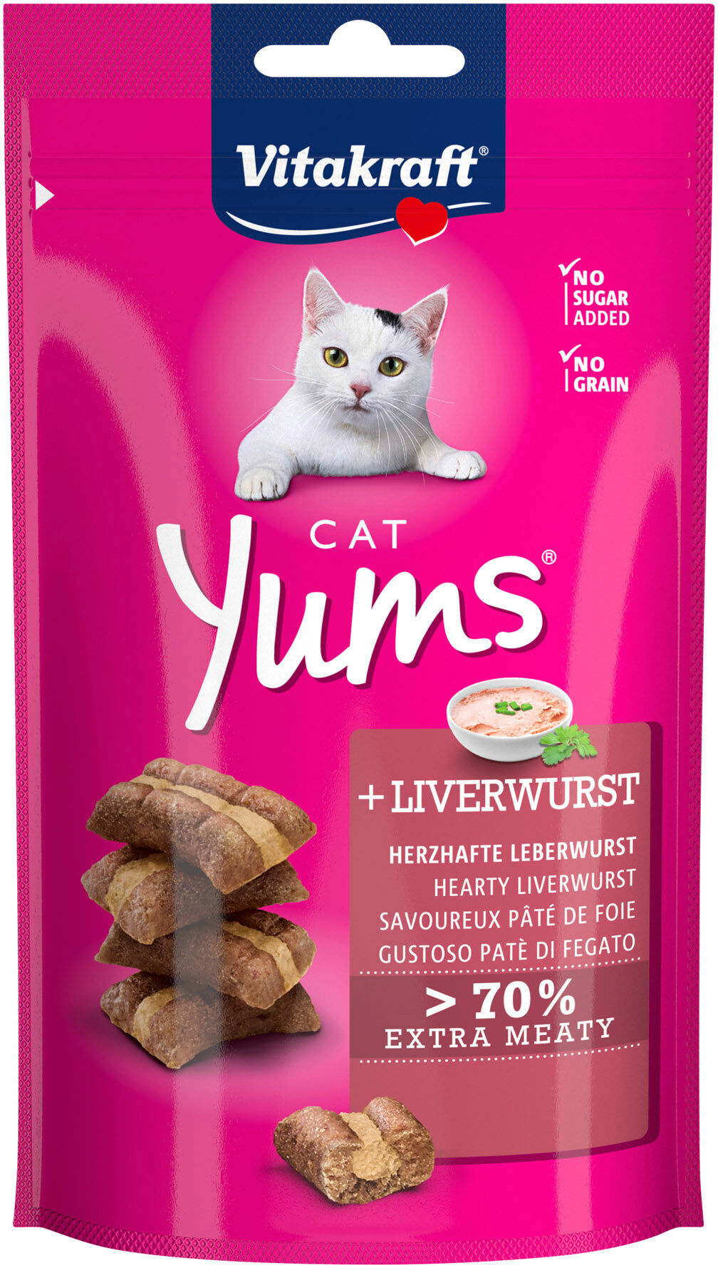 Vitakraft - Friandises Yums &agrave; la P&acirc;t&eacute; de Foie pour Chat - 40g Image num&eacute;ro 1