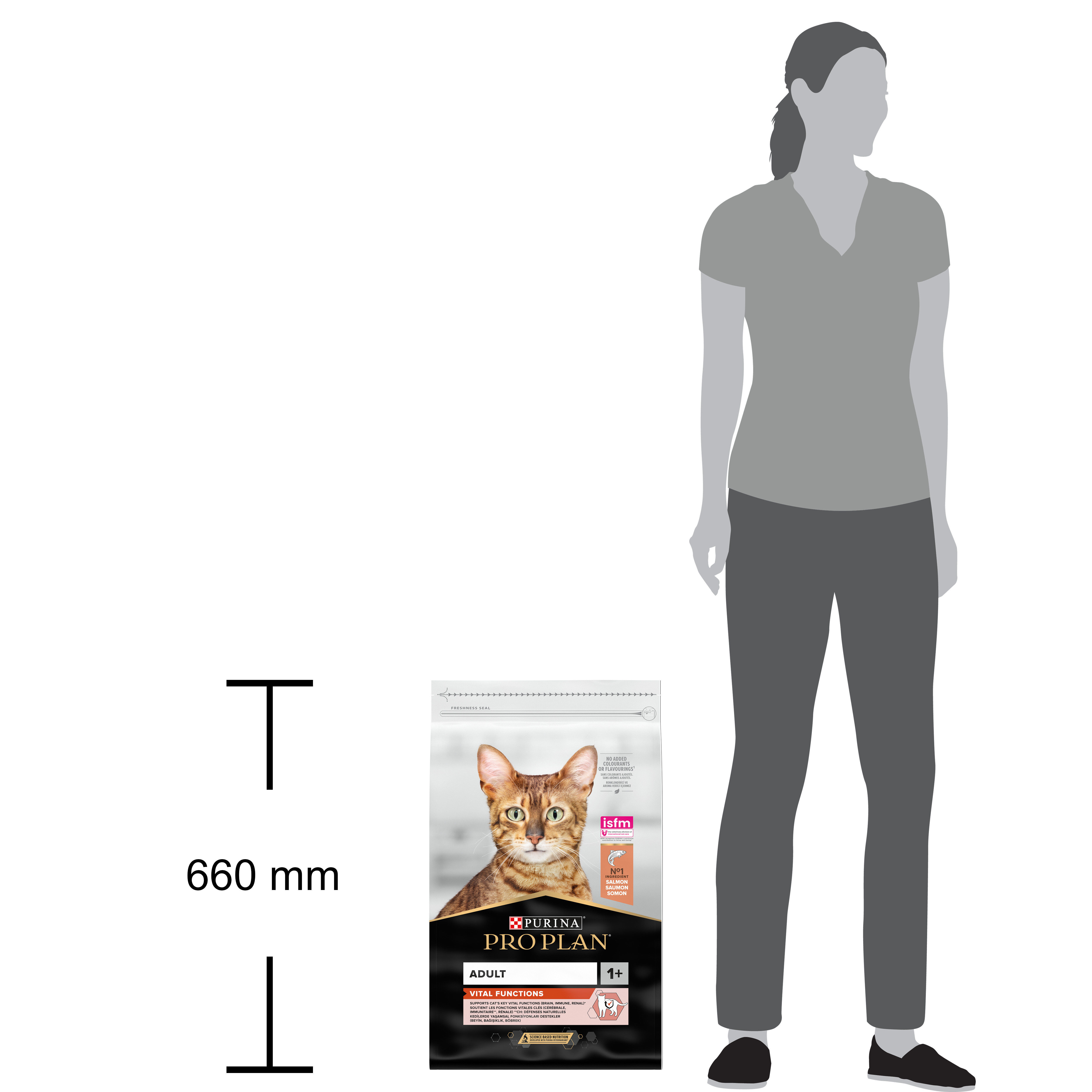 Pro Plan - Croquettes Adult au Saumon pour Chat Adulte - 10Kg Image num&eacute;ro 5
