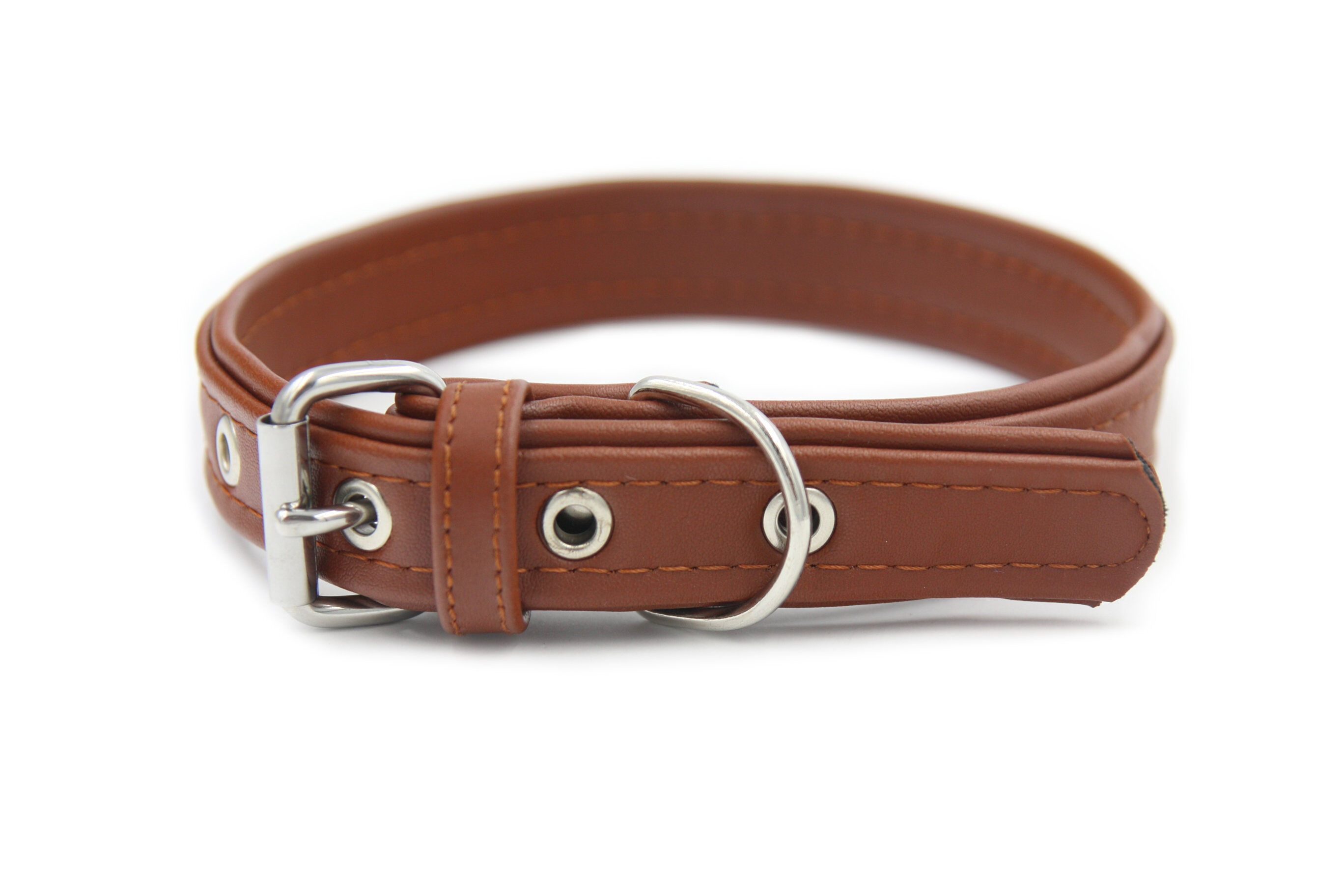 Matteo - Collier Cuir De Cactus Marron S pour Chiens - 2x39cm Image num&eacute;ro 2