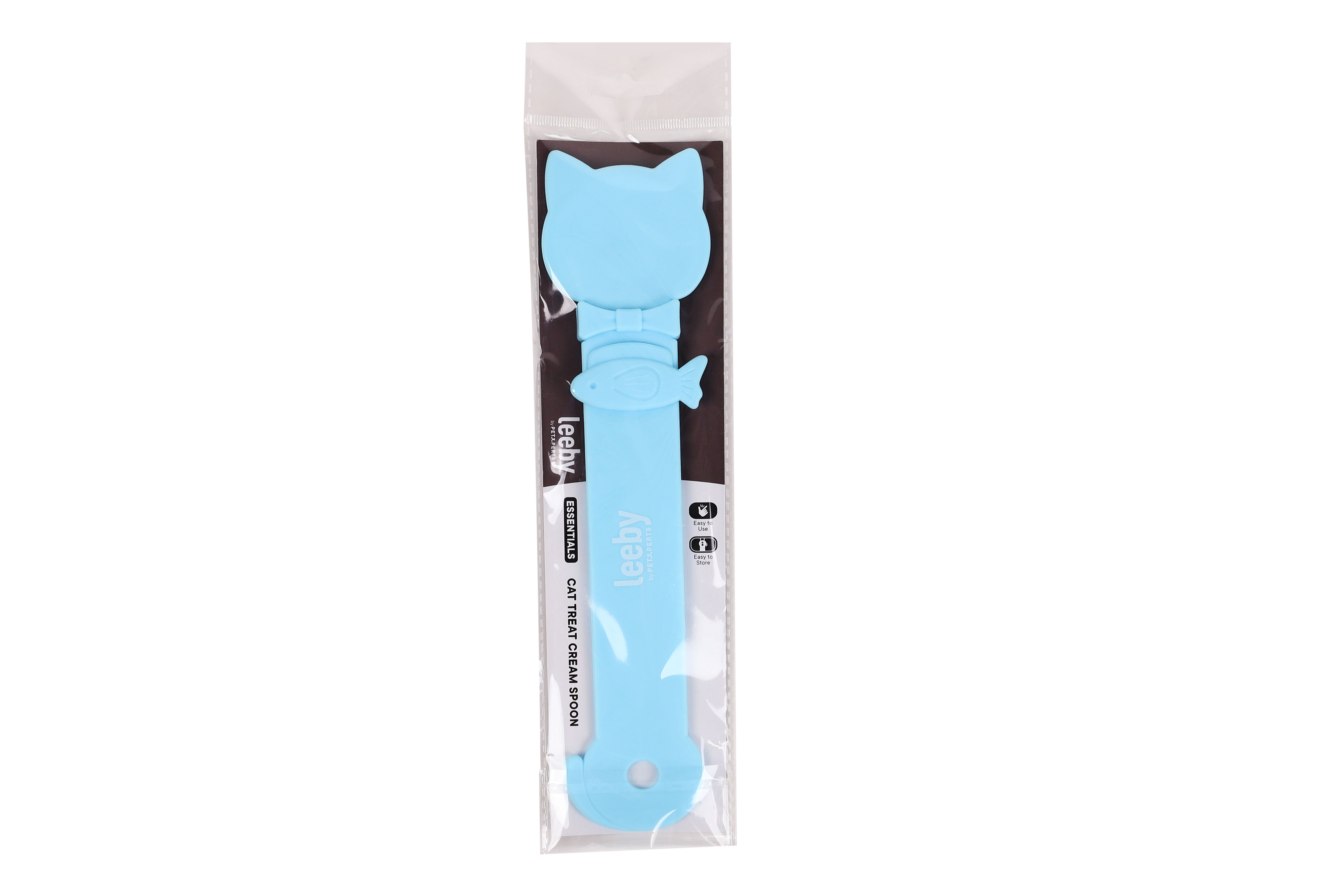 Leeby - Cuill&egrave;re Distributrice pour Friandises Cr&eacute;meuse pour Chats - Bleu Image num&eacute;ro 3
