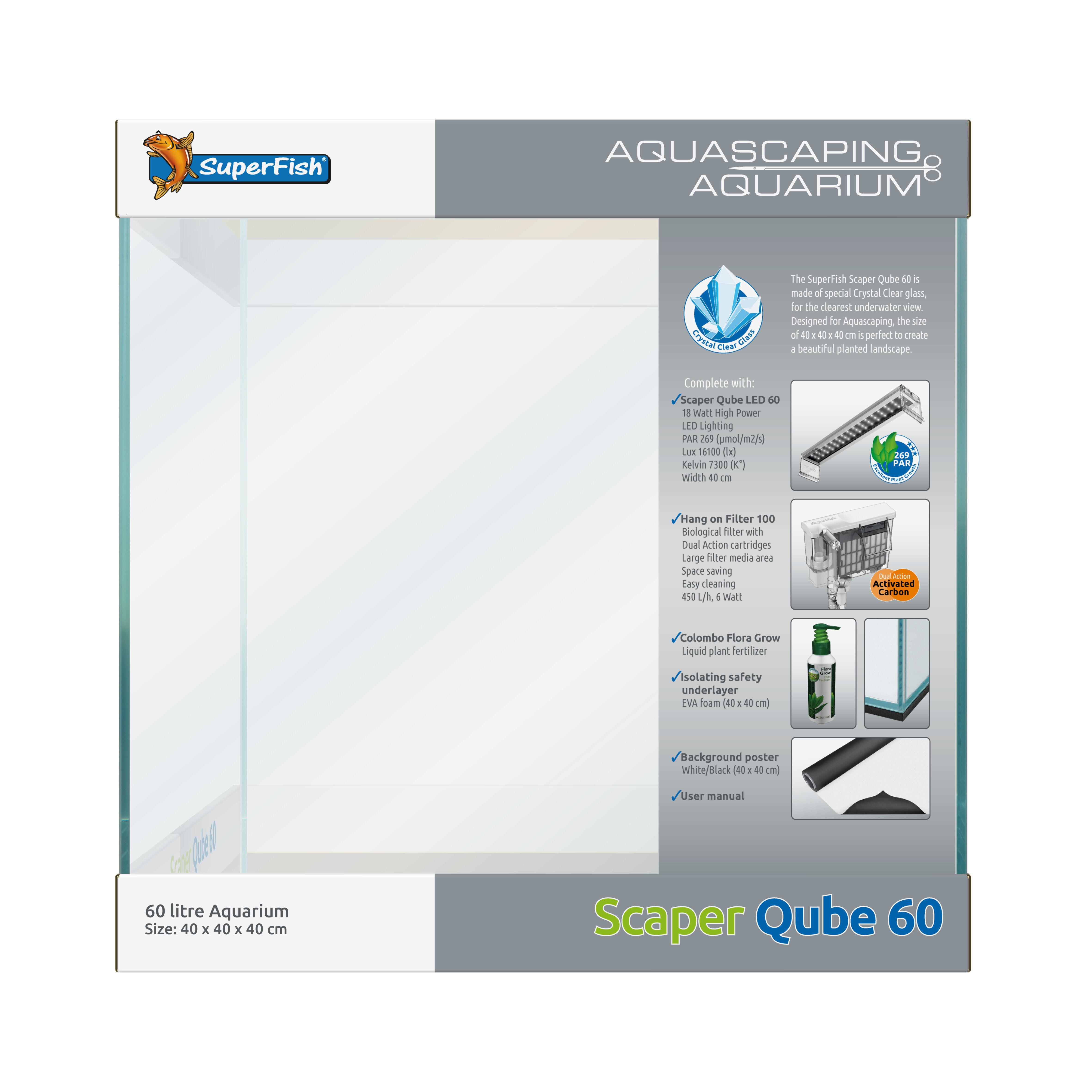 Superfish - Aquarium Scaper Qube 60 - 60L Image num&eacute;ro 2