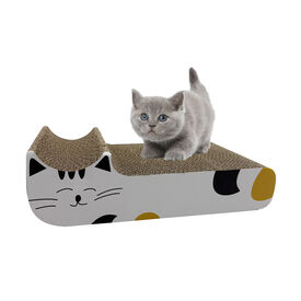 Leeby - Griffoir Carton Funny Kira pour Chats - 43x12x23cm