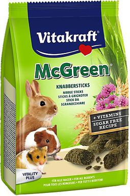 Vitakraft - Sticks à Grignoter Greenies à la Luzerne pour Lapins Nains - 50g