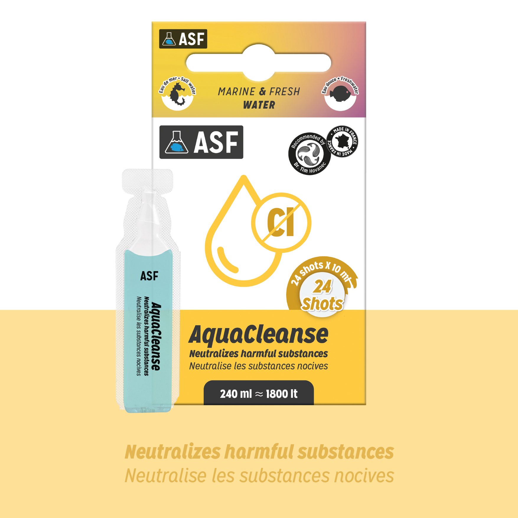 ASF - Aquacleanse Shots pour Eau Douce et Eau de Mer - 24x10ml Image num&eacute;ro 2