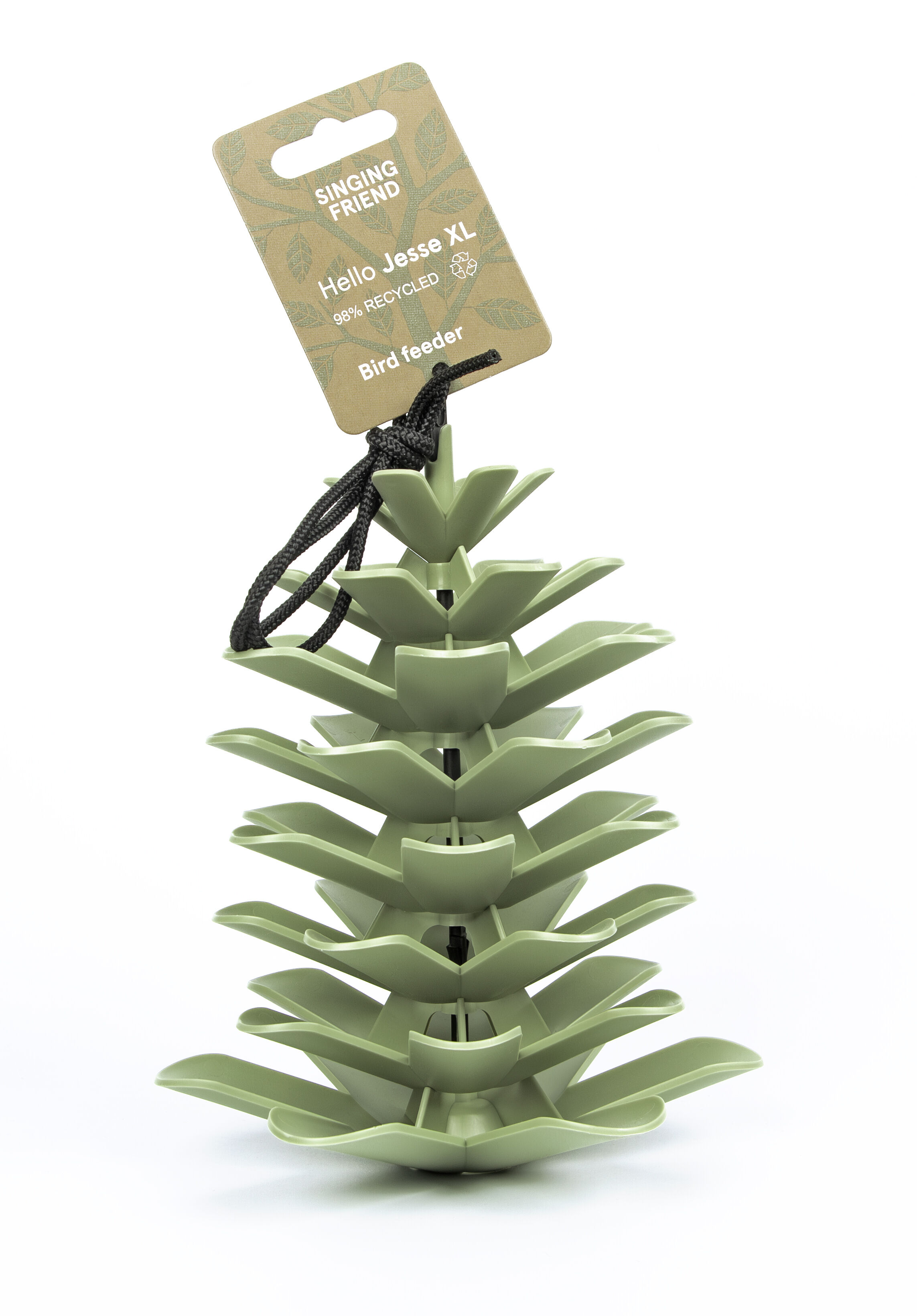 Fauna Birds - Mangeoire Jesse XL pour Oiseaux de la Nature - Vert Image num&eacute;ro 1