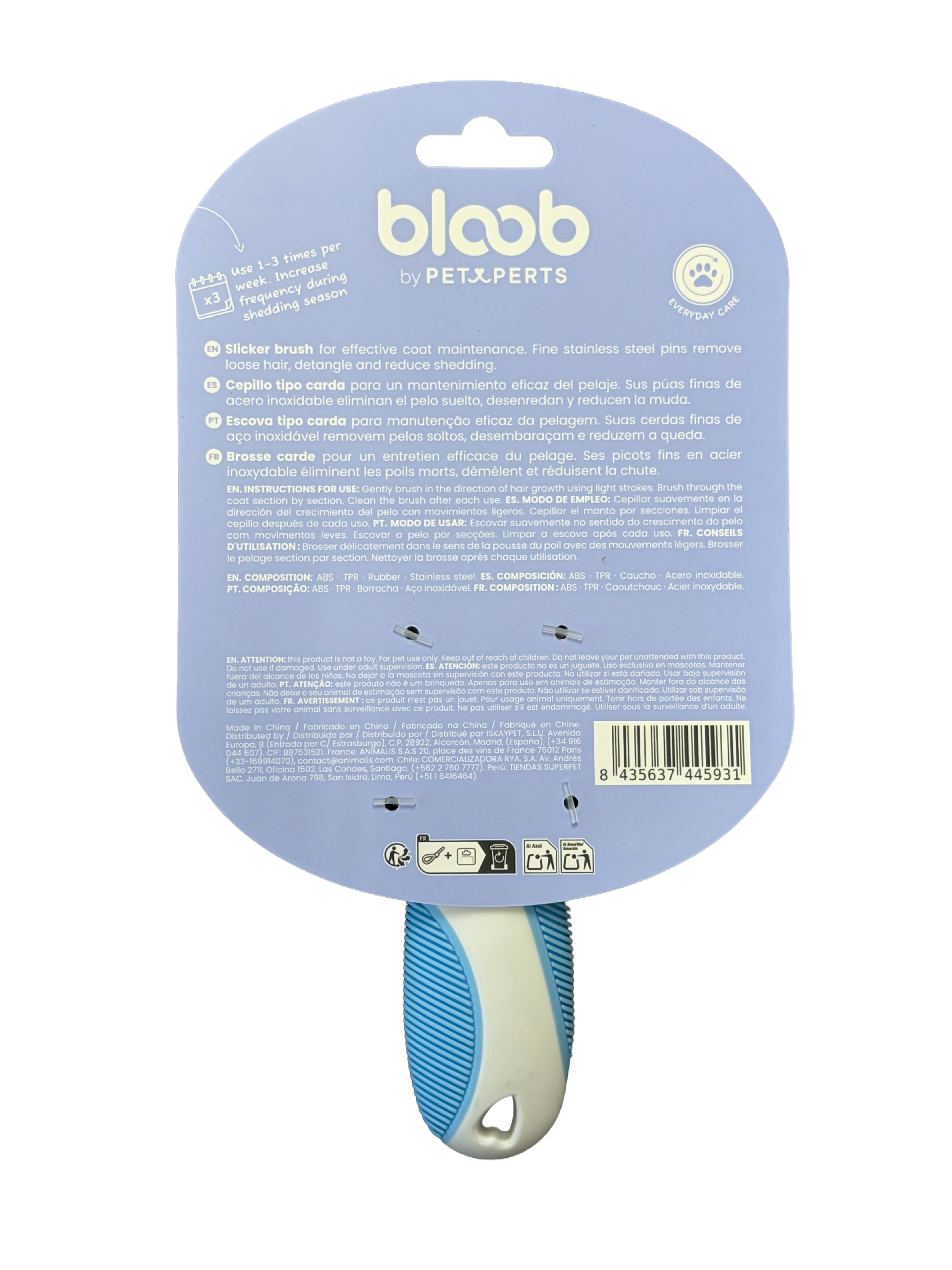 Bloob - Brosse Carde pour Chiens - S Image num&eacute;ro 3