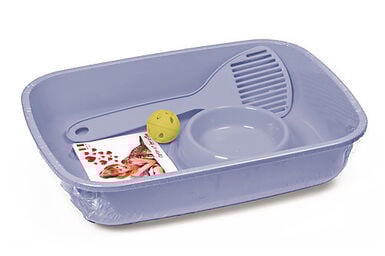 Animalis - Kit Bac à Litière Chaton - Bleu