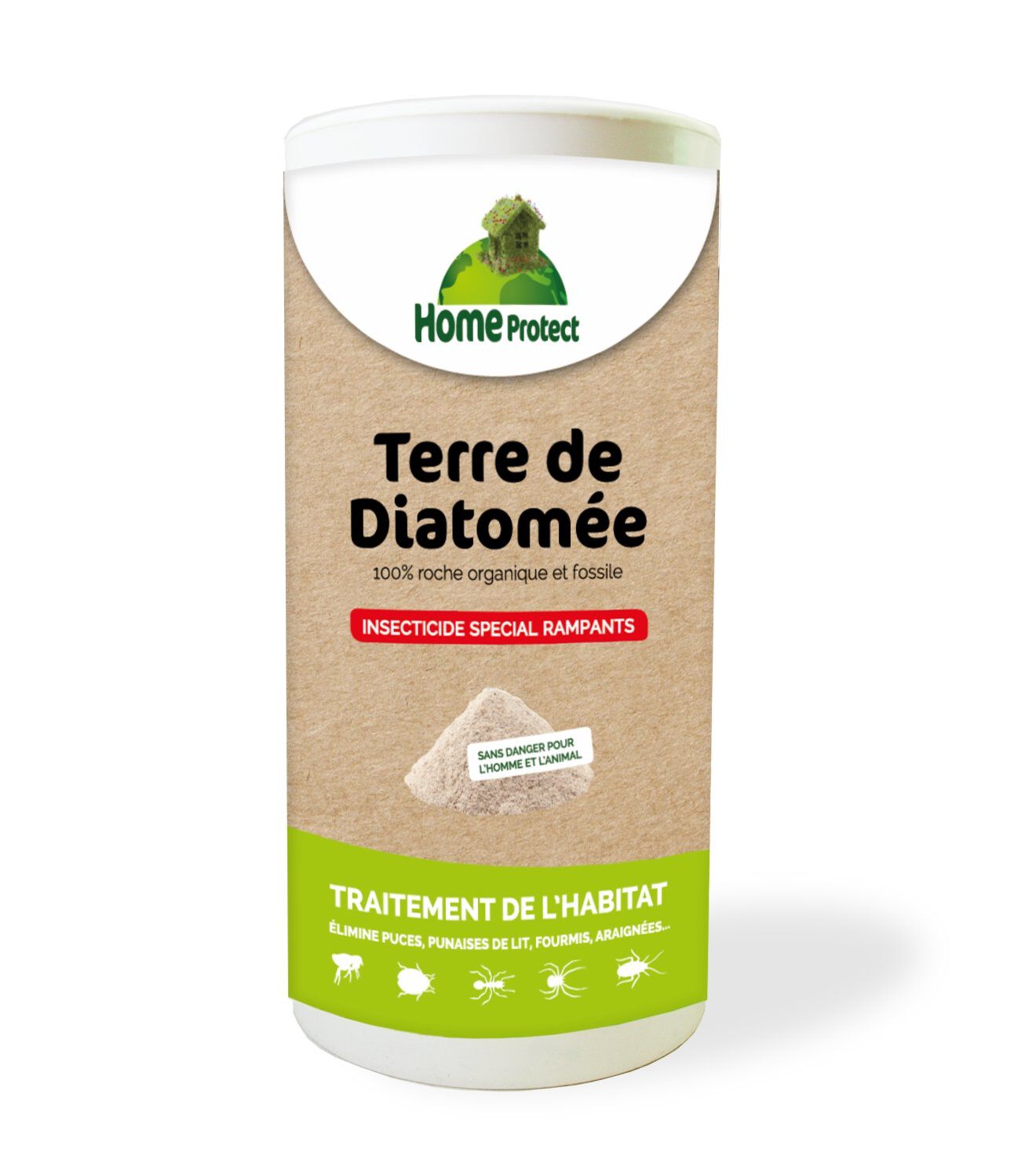 Home Protect - Poudre Insecticide Terre de Diatom&eacute;e pour Rampants - 250g Image num&eacute;ro 1