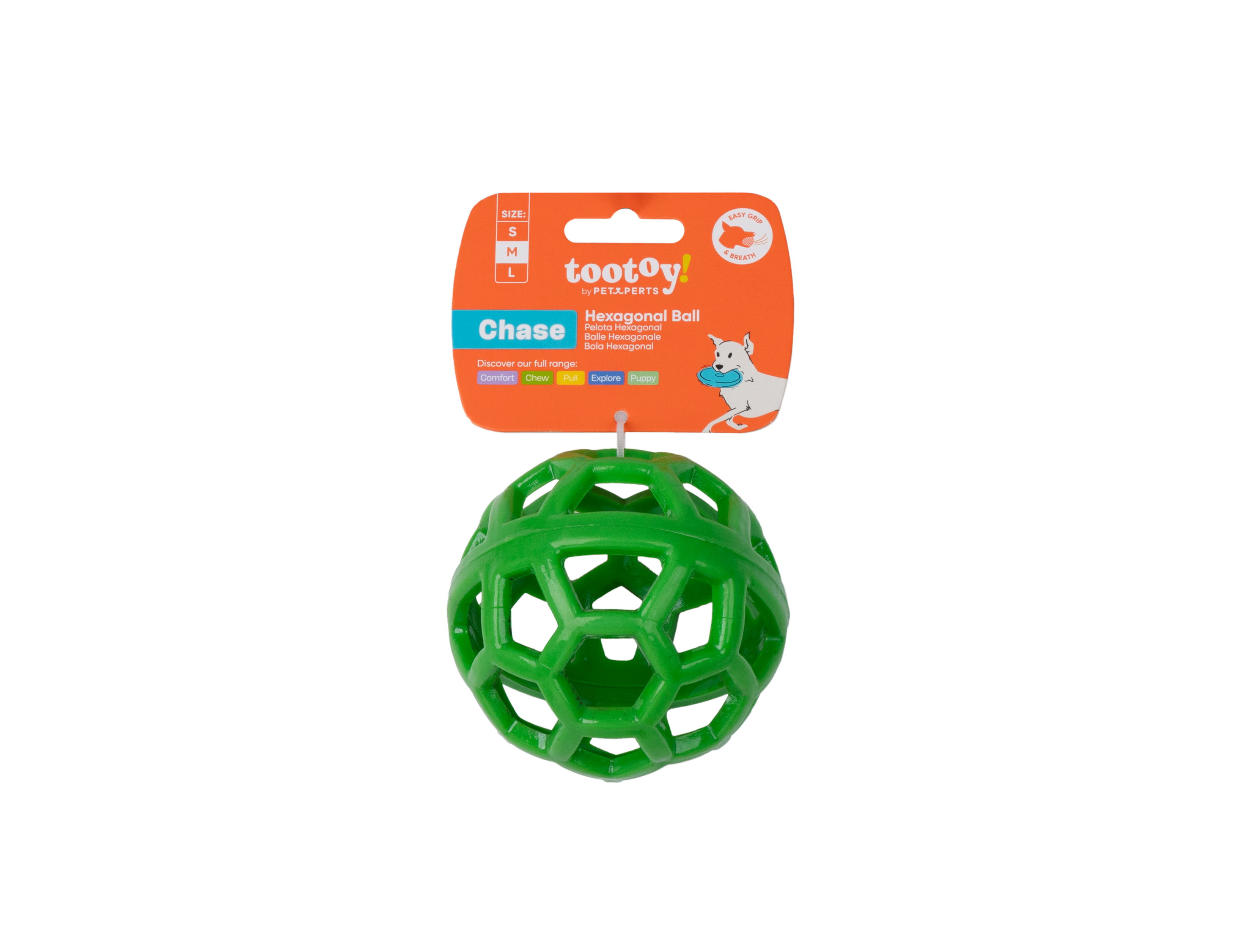 Tootoy! - Balle Hexahole Vert pour Chiens - M Image num&eacute;ro 1