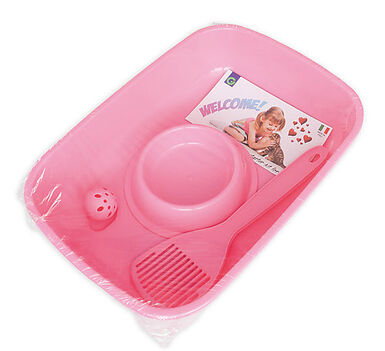 Animalis - Kit d'Accueil pour Chaton - Rose