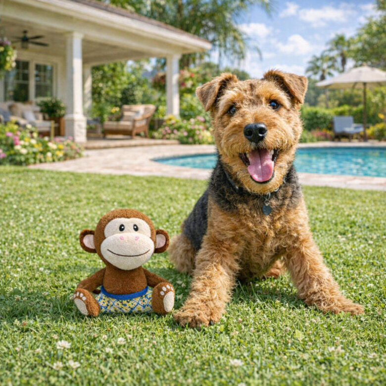 Summer Vibes - Peluche Singe Dolce Vita pour Chiens - 27cm Image num&eacute;ro 6