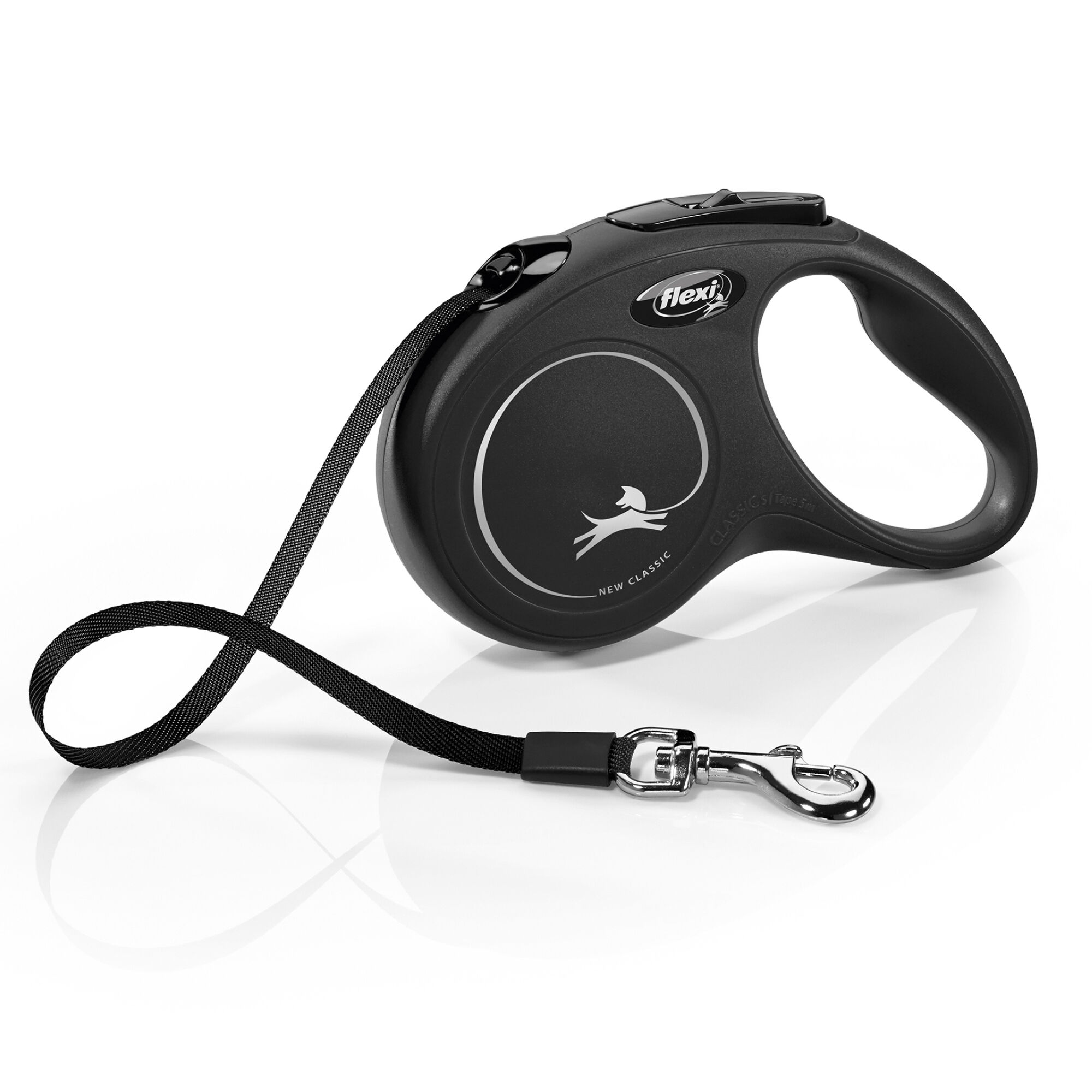Flexi - Laisse Classic avec Sangle pour Chien Noir - S (5m) Image num&eacute;ro 1