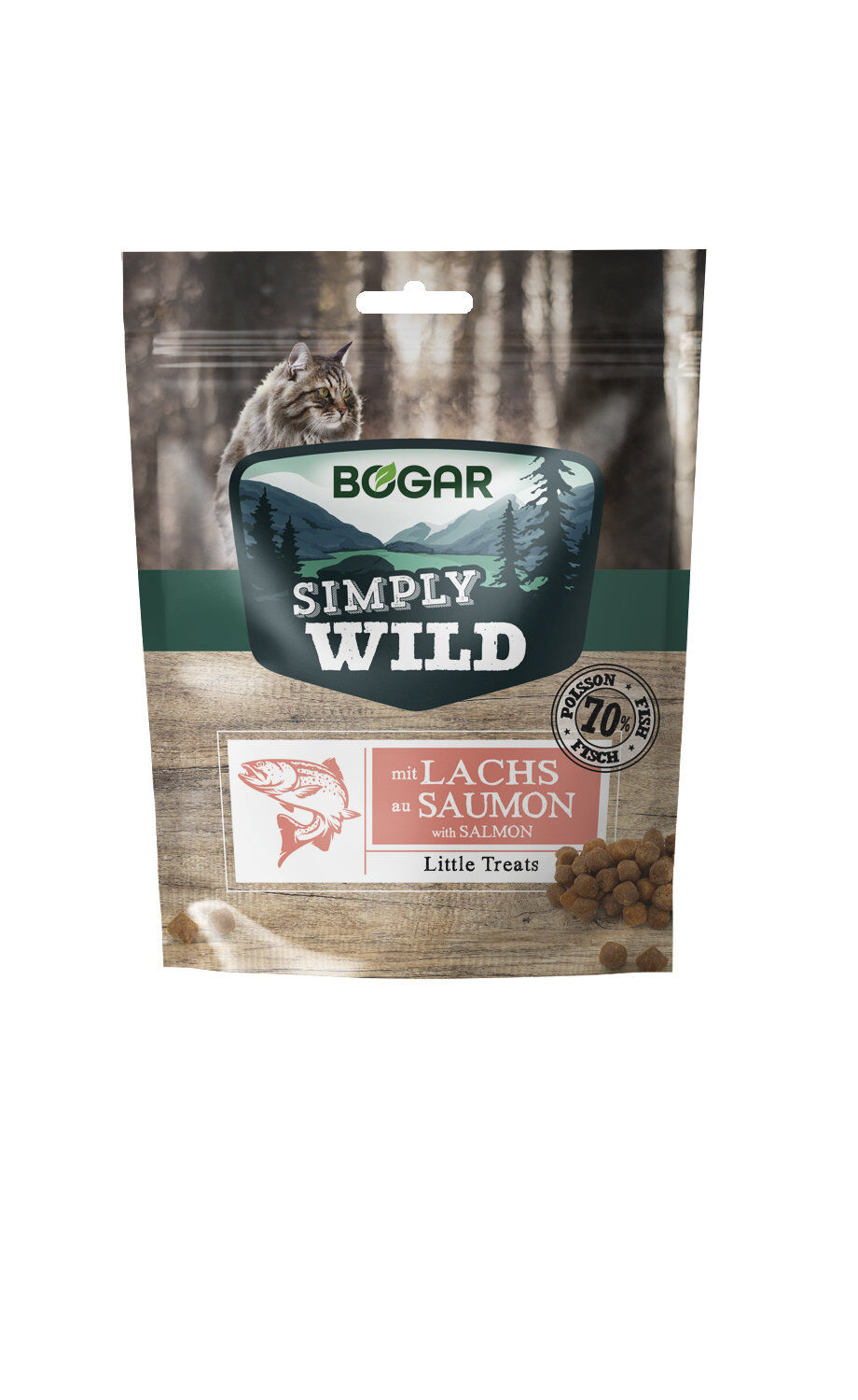 Simply Wild - Friandises Bogar Little Treats au Saumon pour Chats - 60g Image num&eacute;ro 1