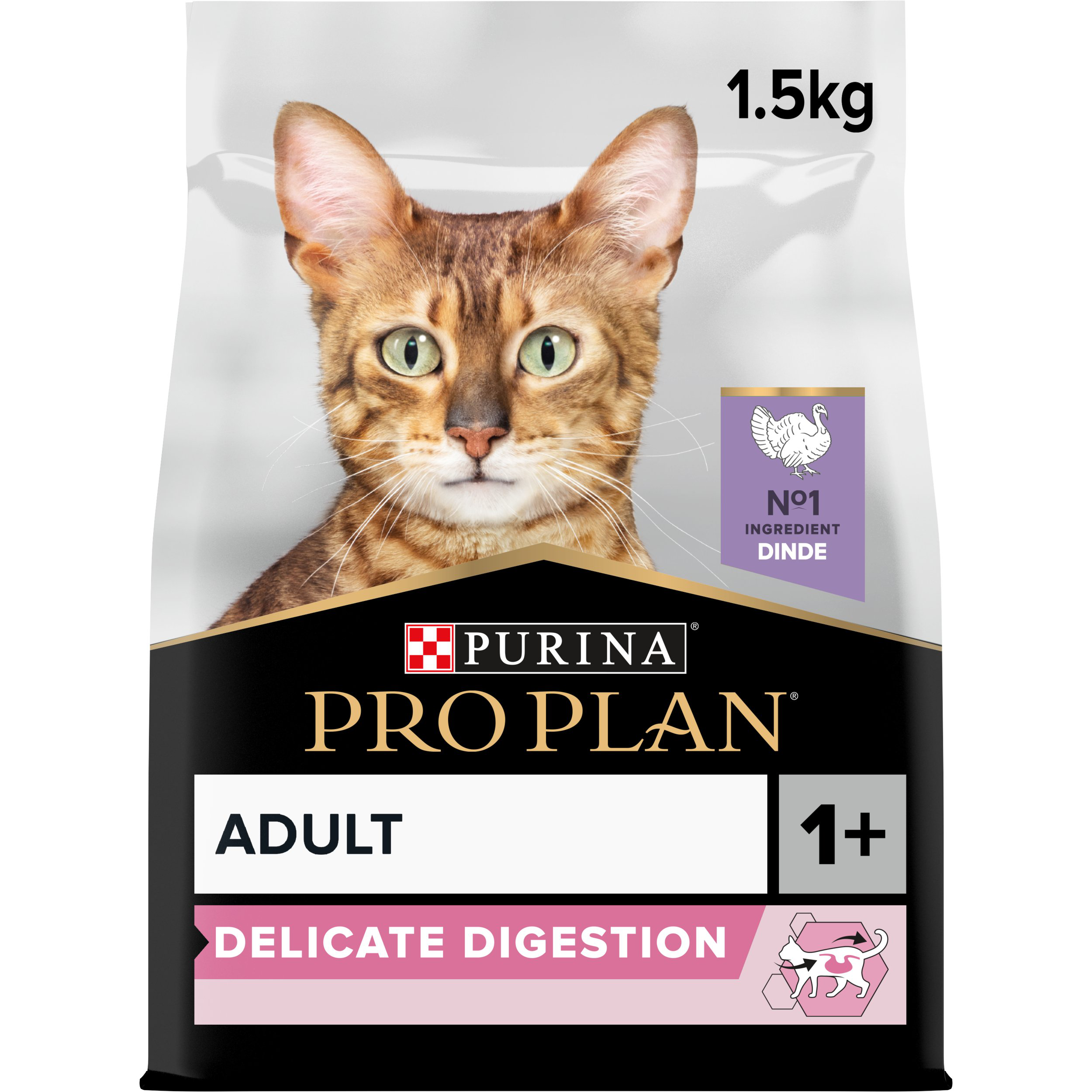 Pro Plan - Croquettes Delicate &agrave; la Dinde pour Chat - 1,5Kg Image num&eacute;ro 1
