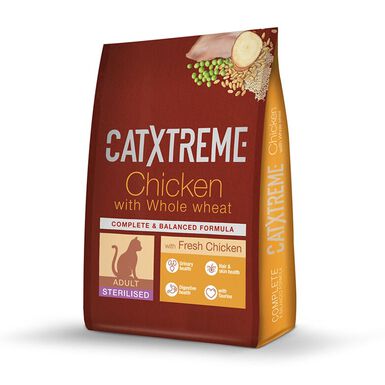 CatXtreme - Croquettes Poulet Dinde pour Chat Adulte Stérilisé