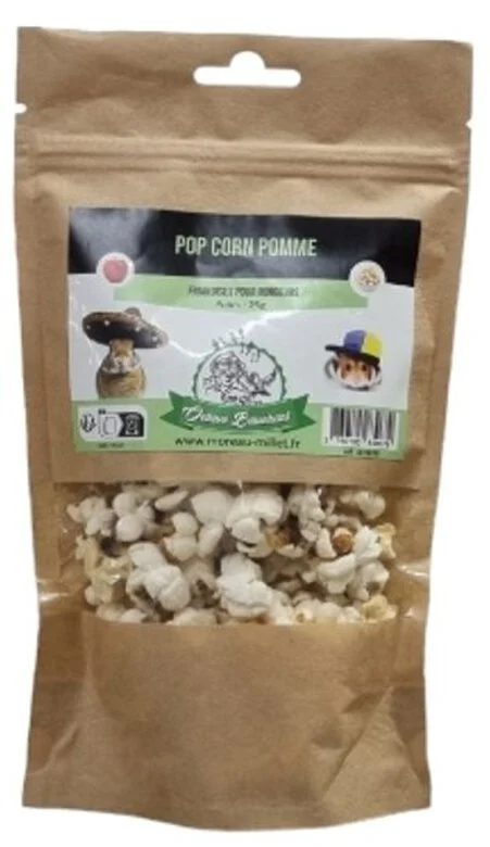Octave Bauchant - Friandises Pop-corn Pomme Rongeurs - 25g Image numéro 1 Octave Bauchant - Friandises Pop-corn Pomme Rongeurs - 25g Image numéro 1