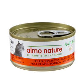 Almo Nature - P&acirc;t&eacute;e en Bo&icirc;te HFC Natural Poulet avec Potiron pour Chat - 70g