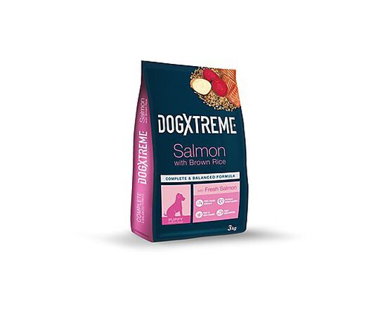 DogXtreme - Croquettes Mini Adulte au Saumon Frais pour Petit Chien - 3Kg