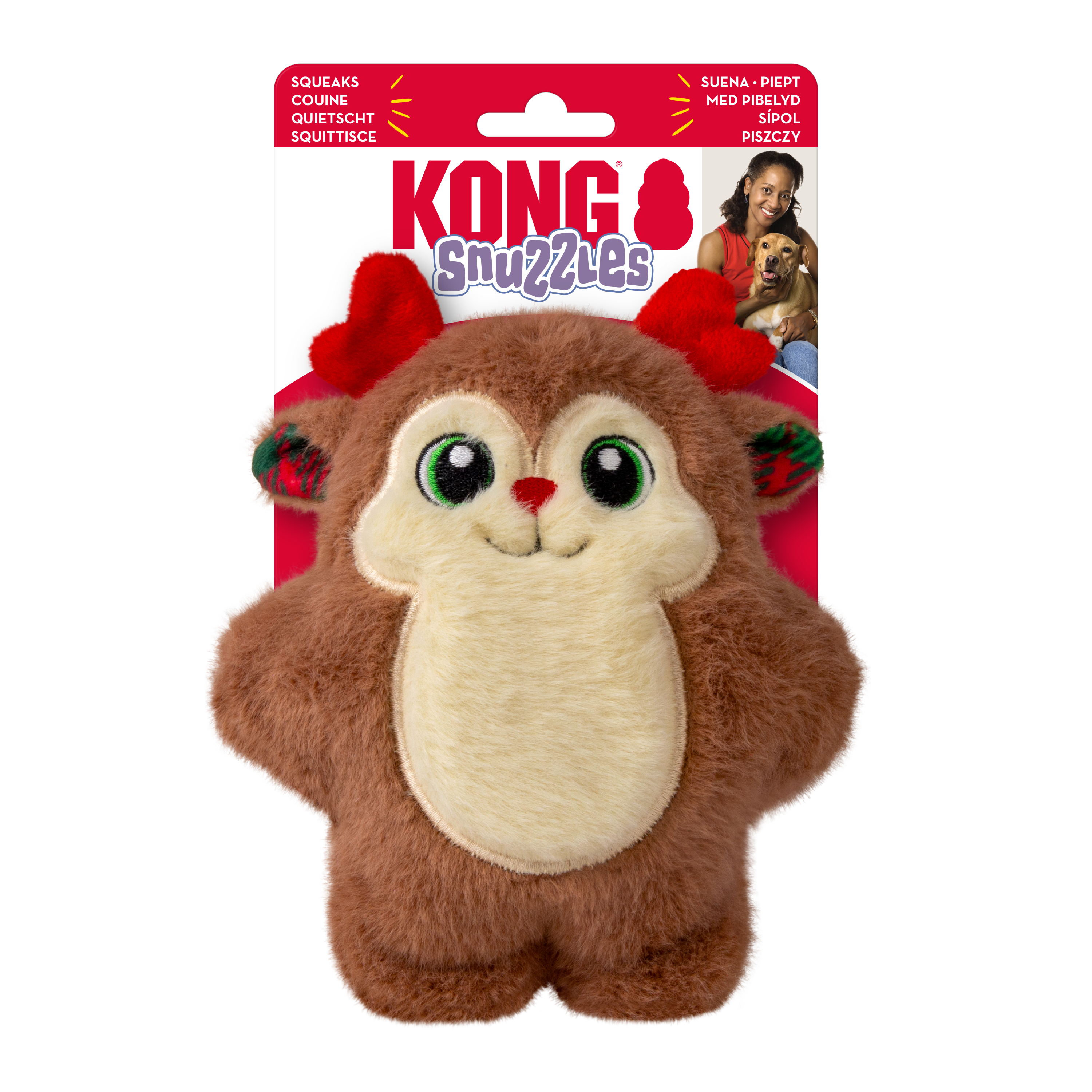 Kong - Jouet Peluche Snuzzles Reindeer - S Image num&eacute;ro 1